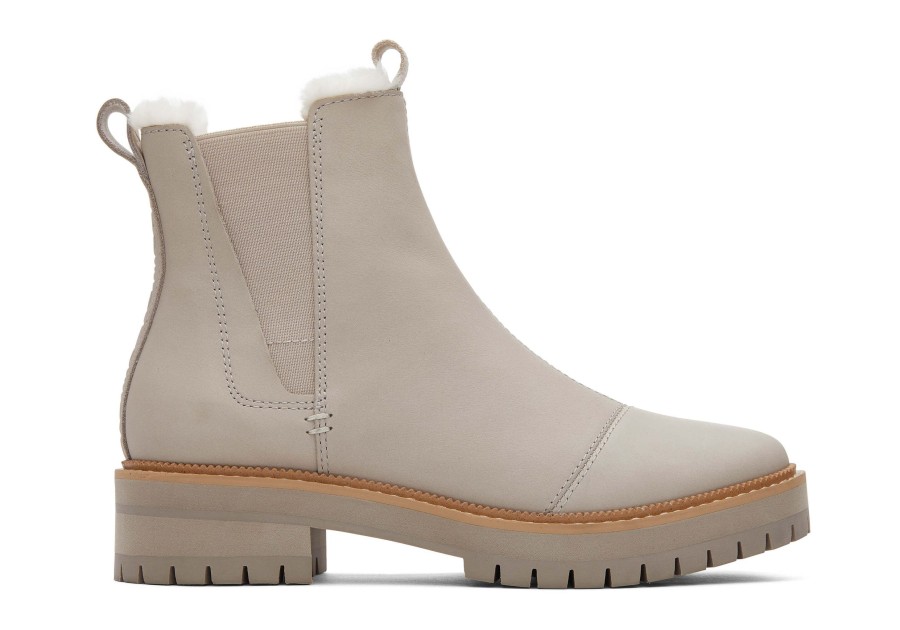 Femme TOMS Bottes | Bottine Dakota Water Resistant Pebble Grey