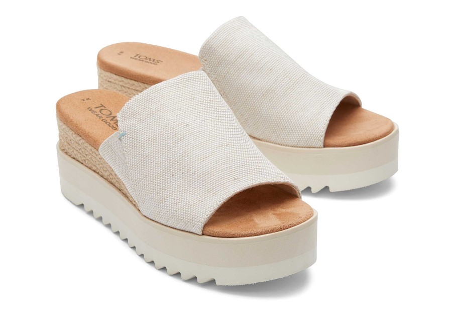 Femme TOMS Talons & Compensees | Diana Mule Sandal Natural Yarn Dye