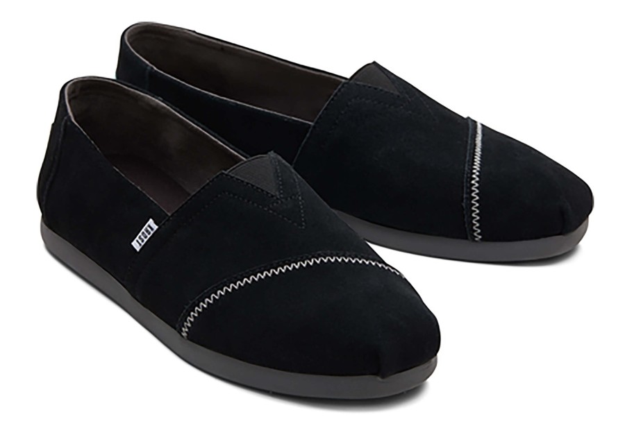 Homme TOMS Alpargata | Toms X Krost Alpargata Suede Black