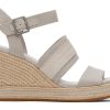 Femme TOMS Talons & Compensees | Madelyn Wedge Sandal Toile Gris Galet