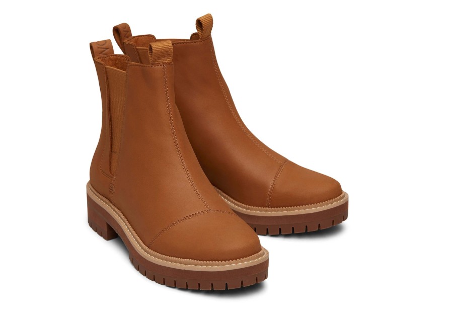 Femme TOMS Bottes | Bottine Dakota Water Resistant Tan