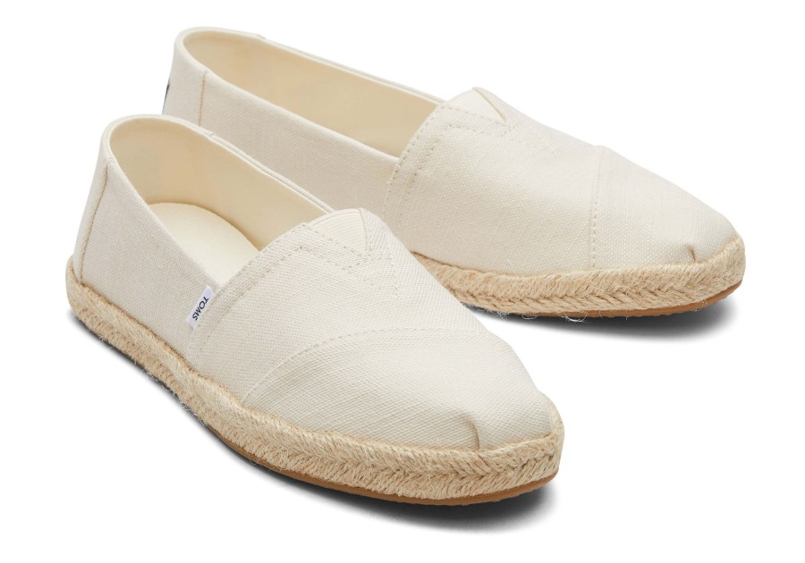 Femme TOMS Espadrilles | Alpargata Recycled Cotton Rope Espadrille Tisse Naturel