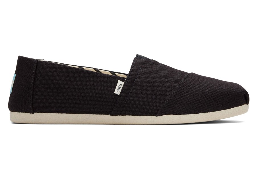 Homme TOMS Alpargata | Alpargata En Coton Recycle Noir