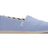 Femme TOMS Alpargata | Alpargata Heritage Canvas Toile Heritage Bleu Froid