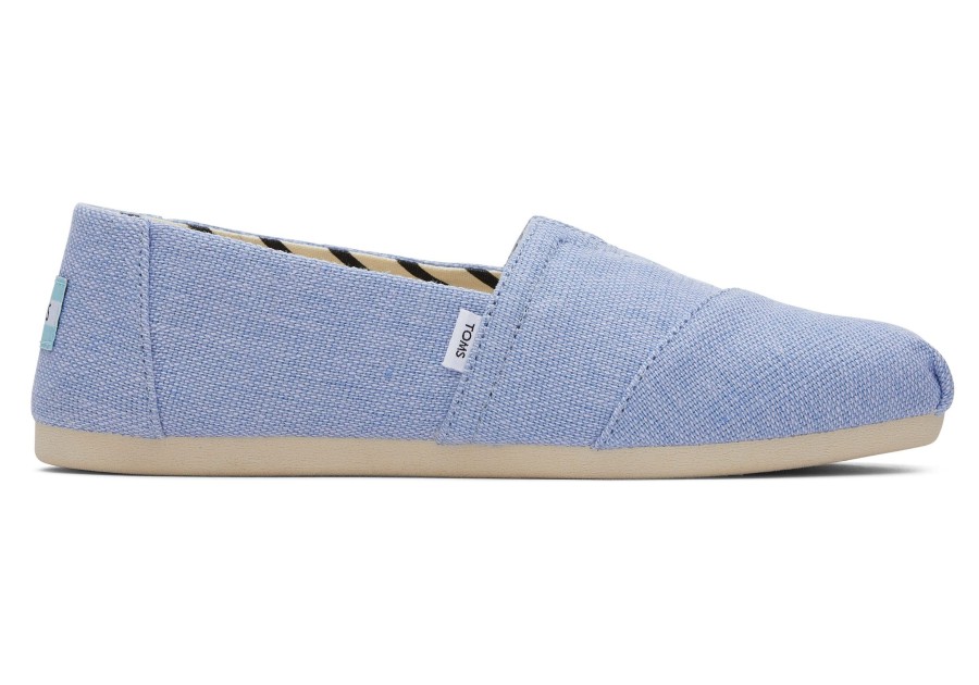 Femme TOMS Alpargata | Alpargata Heritage Canvas Toile Heritage Bleu Froid