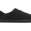 Femme TOMS Chaussons | Chaussons Ezra Black Quilted Felt