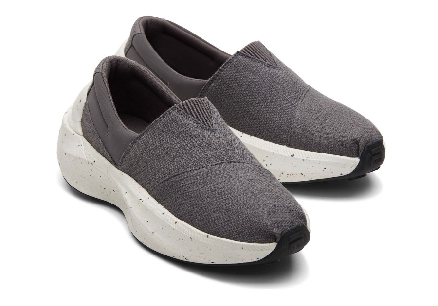 Femme TOMS Sneakers | Gamma Eco-Trainers Gris Pave