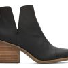 Femme TOMS Talons & Compensees | Bottes Everly Cuir Noir