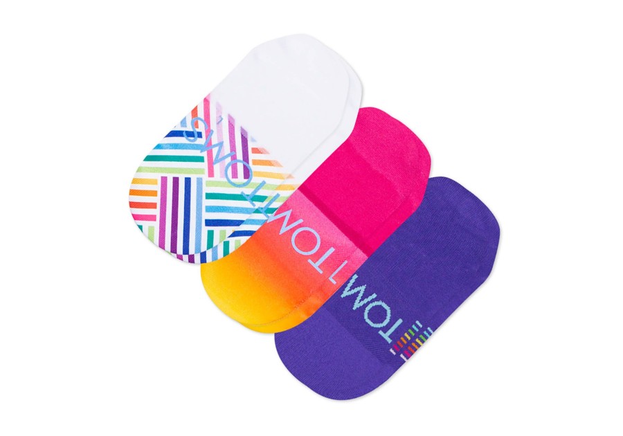 Homme TOMS | Ultimate No Show Socks Unity 3 Pack Arc-En-Ciel Multi