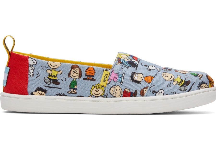 Enfant TOMS | Toms X Peanuts® Youth Alpargata Imprime Bleu