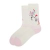 Femme TOMS | Light Cushioned Crew Socks Flamingos White Flamingo