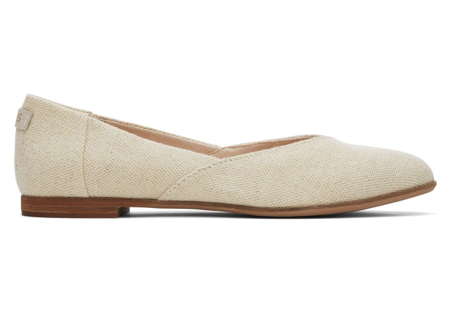 Femme TOMS Ballerines | Ballerines Jutti Neat Chaud Naturel Metallise