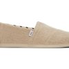 Femme TOMS Coupe Large | Alpargata Natural Heritage Canvas Wide Width Natural Undyed Wide