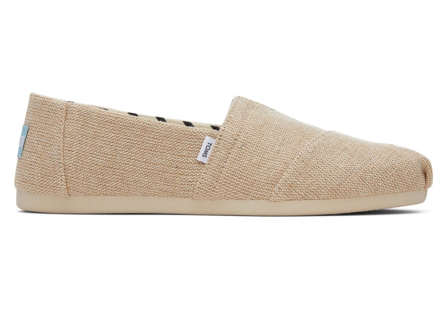 Femme TOMS Coupe Large | Alpargata Natural Heritage Canvas Wide Width Natural Undyed Wide