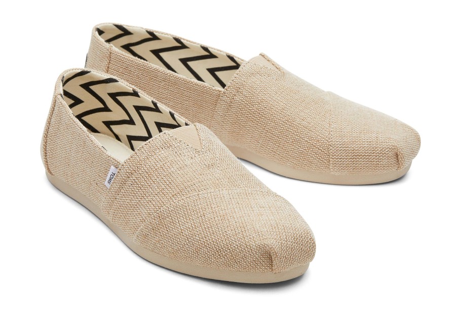 Femme TOMS Coupe Large | Alpargata Natural Heritage Canvas Wide Width Natural Undyed Wide