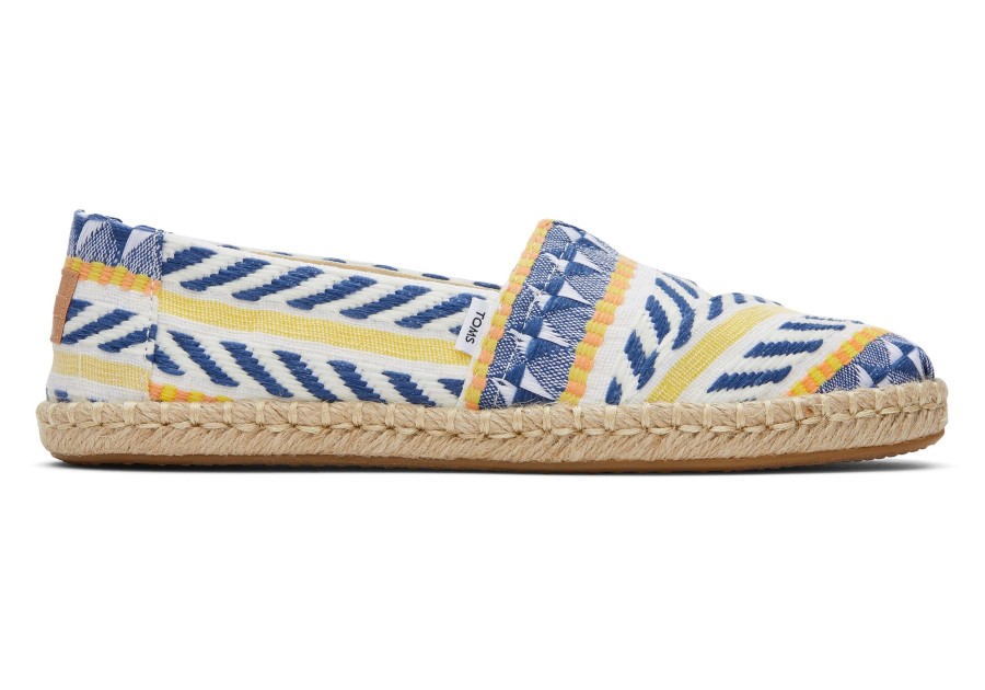 Femme TOMS Espadrilles | Alpargata Global Jaquard Rope Espadrille Jacquard Global Naturel