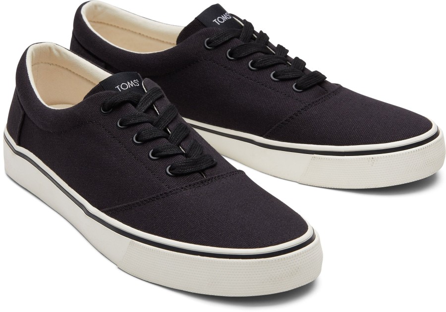 Homme TOMS Sneakers | Alpargata Fenix Toile Noire