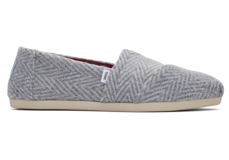 Femme TOMS Alpargata | Espadrille Alpargata A Chevrons Herringbone Shadow