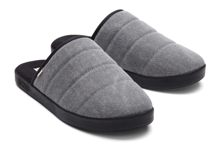 Homme TOMS Chaussons | Chaussons Harbor Noir