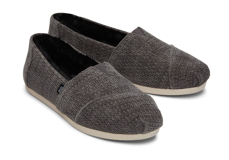 Femme TOMS Chaussons | Espadrille Alpargata En Chenille Chenille Forged Iron