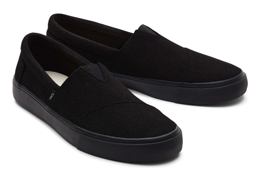 Homme TOMS Sneakers | Alpargata Fenix Black/Black