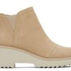 Femme TOMS Bottes | Maude Oatmeal Suede Wedge Boot Daim Avoine