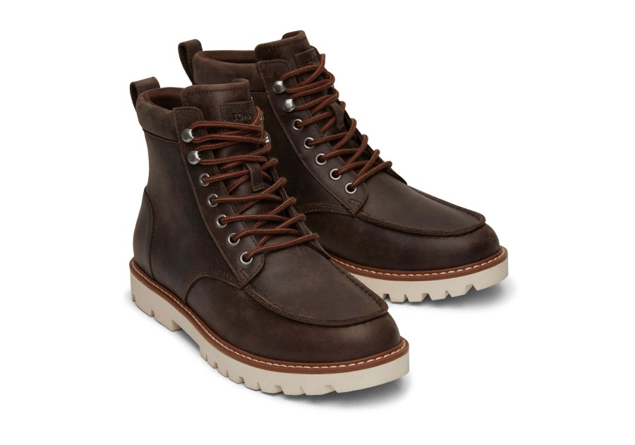 Homme TOMS Bottes | Bottine Palomar Dark Brown Water Resistant